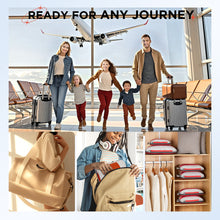 Load image into Gallery viewer, OlarHike 10 Set Compression Packing Cubes for Travel Essentials,Compressible Expandable Space Saver Bags for Organizing Clothes,Luggage Suitcase Garment Bags with Over 1000 pcs Mesh Holes(Orange)