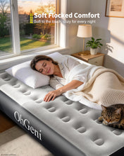 Load image into Gallery viewer, OhGeni 13" Raised Air Mattress Full with Built in Pump, Blow Up Bed, 600lb