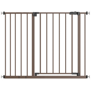 Baby Safety Gate,28.9-42.1"Wide,30" Tall Pressure Mounted,White