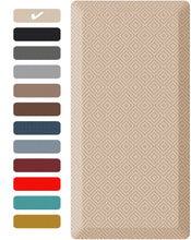 Load image into Gallery viewer, Ophanie 3/4 Inch Thick Anti-Fatigue Kitchen Mat - 24 x 70 x 0.8 in - Light Beige