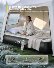 Load image into Gallery viewer, OhGeni 13" Raised Air Mattress Full with Built in Pump, Blow Up Bed, 600lb