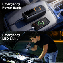 Load image into Gallery viewer, OlarHike Tire Inflator Portable Air Compressor, Cordless Electric Bike Pump | Smart Dual Hose System,Auto Stop Air Pump for Car Tires,Bicycles,Motorcycles with LED Light &amp; Digital Pressure Gauge