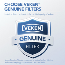 Load image into Gallery viewer, Veken Cat Water Fountain Filters, 16 Pack Replacement Filters &amp; 16 Pack Replacement Pre-Filter Sponges Set for 85oz, 95oz, 108oz Automatic Pet Fountain Dog Water Dispenser