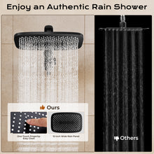 Load image into Gallery viewer, Veken 12" Rain Shower Head with Handheld,3-in-1 High Pressure Shower Combo,Matte Black