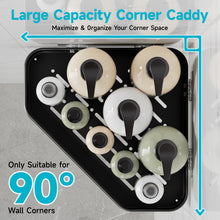 Load image into Gallery viewer, Veken Aluminum Corner Shower Caddy 4-Pack, Never Rust&amp;Large Capacity, Black