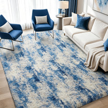 Load image into Gallery viewer, 5' x 7' (Rectangular)Blue/White/Grey