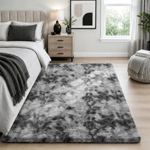 Load image into Gallery viewer, 4' x 6' (Rectangular)Tie-dyed Gray