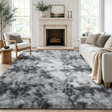 Load image into Gallery viewer, 6' x 9' (Rectangular)Tie-dyed Grey