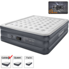 Load image into Gallery viewer, Ophanie Queen Air Mattress 18in Puncture Resistant Air Beds with Built in Pump, Elevated Quick Inflation/Deflation Inflatable Beds for Camping, Indoor Colchon, Guests Air Bed, Drak Gray
