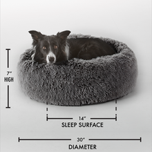 Load image into Gallery viewer, Ophanie 30&quot; Calming Dog Bed, Hug Donut Cat Bed, Waterproof, and Machine Washable Removable Pet Bed Cover, 30&quot;x30&quot;x7&quot;