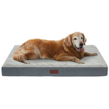 Load image into Gallery viewer, Ophanie Gray Orthopedic Dog Bed For Large Dogs with Egg Crate Foam Support and Non-Slip Bottom, Waterproof and Machine Washable Removable Pet Bed Cover,L size(35&quot;x22&quot;x3.5&quot;)