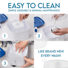 Load image into Gallery viewer, Veken Innovation Award Winner 95oz/2.8L Pet Fountain, Automatic Cat Water Fountain Dog Water Dispenser with 6 Replacement Filters &amp; Silicone Mat for Cats, Dogs (Blue, Plastic)