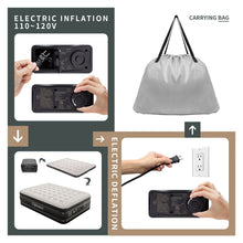 Load image into Gallery viewer, 18 inch Twin/Queen/King Size Air Mattress with Built-in-Pump