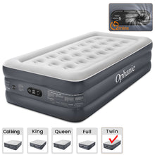 Load image into Gallery viewer, Ophanie Queen Air Mattress 18in Puncture Resistant Air Beds with Built in Pump, Elevated Quick Inflation/Deflation Inflatable Beds for Camping, Indoor Colchon, Guests Air Bed, Drak Gray