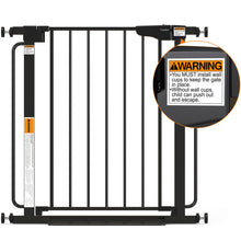 Load image into Gallery viewer, Cumbor 30.4-56.8" Extra Wide Baby Gate, Auto Close Dual Lock Dog Gate Black