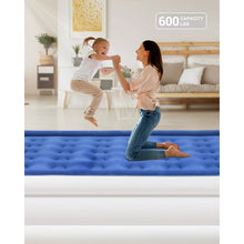 Load image into Gallery viewer, 18 inch Queen Size Air Mattress with Built-in-Pump, Navy Blue