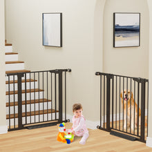 Load image into Gallery viewer, Cumbor 2 Pack 30-40.6 in Baby Gate for Stairs and Doorways, Dog Gate Black Mom's Choice Awards Winner, Double Lock, 2-Way Swing, Auto Close Child Gate for Toddler &amp; Pets, Pressure or Hardware Mounted