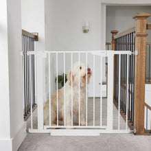 Load image into Gallery viewer, Cumbor 30-40.6 in Baby Gate for Stairs and Doorways, Dog Gate Indoor White Mom's Choice Awards Winner, Auto Close, Double Lock, Safety Child Gate for Toddlers &amp; Pets, Pressure or Hardware Mounted