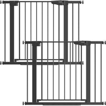 Load image into Gallery viewer, Cumbor 2 Pack 30-40.6 in Baby Gate for Stairs and Doorways, Dog Gate Black Mom's Choice Awards Winner, Double Lock, 2-Way Swing, Auto Close Child Gate for Toddler &amp; Pets, Pressure or Hardware Mounted