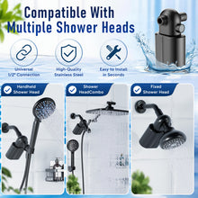 Load image into Gallery viewer, Veken Shower Filter, Shower Head Filter to Reduce Chlorine, KDF Shower Filter with Activated Carbon and Calcium Sulfite, Carbon Water Filter, Bathroom Accessories, Matte Black