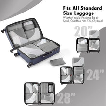 Load image into Gallery viewer, OlarHike 8 Set Packing Cubes, Travel Luggage Organizers ,Gray