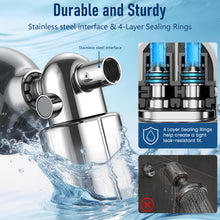 Load image into Gallery viewer, Veken Shower Filter, Shower Head Filter to Reduce Chlorine, KDF Shower Filter with Activated Carbon and Calcium Sulfite, Carbon Water Filter, Bathroom Accessories, Chrome