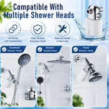 Load image into Gallery viewer, Veken Shower Filter, Shower Head Filter to Reduce Chlorine, KDF Shower Filter with Activated Carbon and Calcium Sulfite, Carbon Water Filter, Bathroom Accessories, White