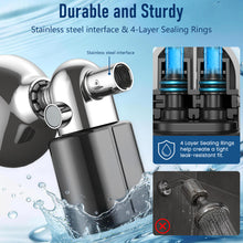 Load image into Gallery viewer, Veken Shower Filter, Shower Head Filter to Reduce Chlorine, KDF Shower Filter with Activated Carbon and Calcium Sulfite, Carbon Water Filter, Bathroom Accessories, Black &amp; Chrome