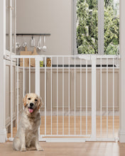 Load image into Gallery viewer, Cumbor 36 in Extra Tall Baby Gate for Stairs, 29.7-51.5 in Dog Gate White Auto Close &amp; Double Lock for Doorways, One-Hand Open Child Gate for Toddler &amp; Pets Indoor, Pressure or Hardware Mounted
