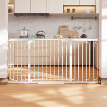 Load image into Gallery viewer, Cumbor 36.6-64 in Extra Wide Baby Gate for Stairs, Dog Gate Indoor, White Mom's Choice Awards Winner, Double Lock for Doorways, Auto Close Child Gate for Toddler &amp; Pets, Pressure or Hardware Mounted