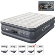 Load image into Gallery viewer, Ophanie Queen Air Mattress 18in Puncture Resistant Air Beds with Built in Pump, Elevated Quick Inflation/Deflation Inflatable Beds for Camping, Indoor Colchon, Guests Air Bed, Drak Gray