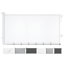 Load image into Gallery viewer, Cumbor 37-55" Retractable Baby Gates for Stairs &amp; Doorways, Hardware Mounted Mesh Dog &amp; Pet Gate, Easy Walk Through, One-Hand Operation, Anti-Crawl Adjustable Safety Gate for Dog, Indoor Outdoor White
