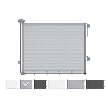 Load image into Gallery viewer, Cumbor 27-40" Retractable Baby Gates for Stairs &amp; Doorways, Hardware Mounted Mesh Dog &amp; Pet Gate, Easy Walk Through, One-Hand Operation, Anti-Crawl Adjustable Safety Gate for Dog, Indoor Outdoor Grey