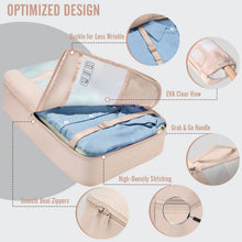 Load image into Gallery viewer, Veken 8 Set Packing Cubes for Travel Essentials,Anti-Wrinkle Buckled Suitcase Organizer for Shoe &amp; Toiletry Bag,Carry On Luggage Bag with 99+ Count Mesh Holes for Airplane &amp; College Dorm Accessories