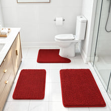 Load image into Gallery viewer, Red Bath Rugs