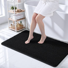 Load image into Gallery viewer, Black Bath Rugs