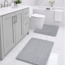 Load image into Gallery viewer, Grey Bath Rugs