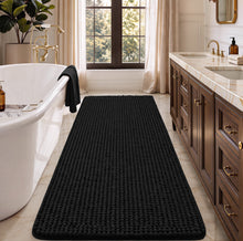 Load image into Gallery viewer, Black Bath Rugs