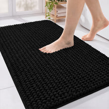 Load image into Gallery viewer, Black Bath Rugs