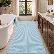 Load image into Gallery viewer, Blue Bath Rugs