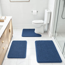 Load image into Gallery viewer, Navy Blue Bath Rugs