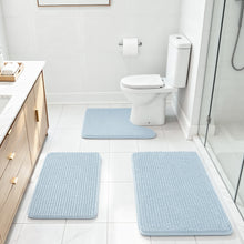 Load image into Gallery viewer, Blue Bath Rugs