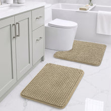 Load image into Gallery viewer, Beige Bath Rugs
