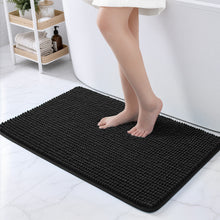Load image into Gallery viewer, Black Bath Rugs