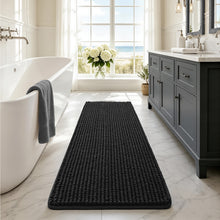 Load image into Gallery viewer, Black Bath Rugs