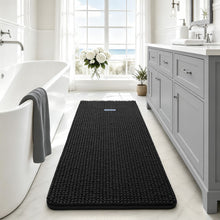 Load image into Gallery viewer, Black Bath Rugs