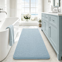 Load image into Gallery viewer, Blue Bath Rugs