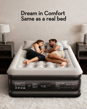 Load image into Gallery viewer, OhGeni 20" Queen Air Mattress (1-Pack) with Built in Pump, Inflatable Blow Up Bed, Upgraded Air Column Support for Enhanced Stability, Raised Height for Easy Entry &amp; Exit, 650 lbs Capacity