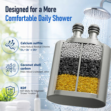 Load image into Gallery viewer, Veken Shower Filter, Shower Head Filter to Reduce Chlorine, KDF Shower Filter with Activated Carbon and Calcium Sulfite, Carbon Water Filter, Bathroom Accessories, Nickel