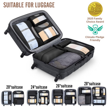 Load image into Gallery viewer, VEKEN 8 Set Packing Cubes for Travel, Beach Vacation Essentials Accessories, Suitcase Organizer Bags for Luggage with Hanging Toiletry &amp; Shoe Bag, Birthday Gifts for Women Mom Her